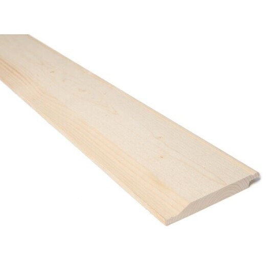 Standardsortiment Kledning Profilert Gran Ubehandlet 19x148 mm Dobbelfals 28 Grader Med Staff Klasse 1