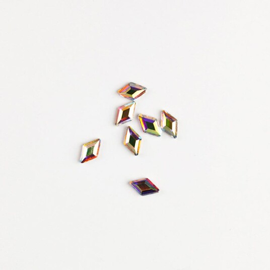 Brillbird Norge Rhinestone 10stk   Rhombus 8x5mm
