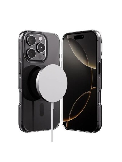 CRONG Clear MAG Pro   iPhone 16 Pro MagSafe Case Black
