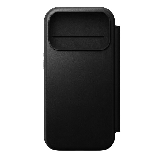 Nomad Modern Leather Folio Case iPhone 17 Pro MagSafe Svart