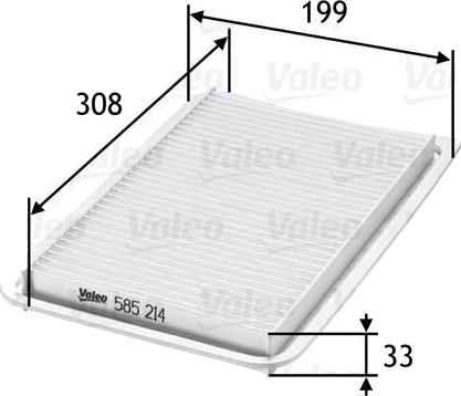 Luftfilter VALEO 585214 Luftfilter VALEO 585214