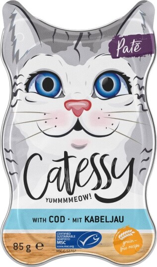 Catessy Våtfôr Skåler Paté Med Msc Torsk 18 X 85 G Catessy Våtfôr Skåler Paté Med Msc Torsk 18 X 85 G