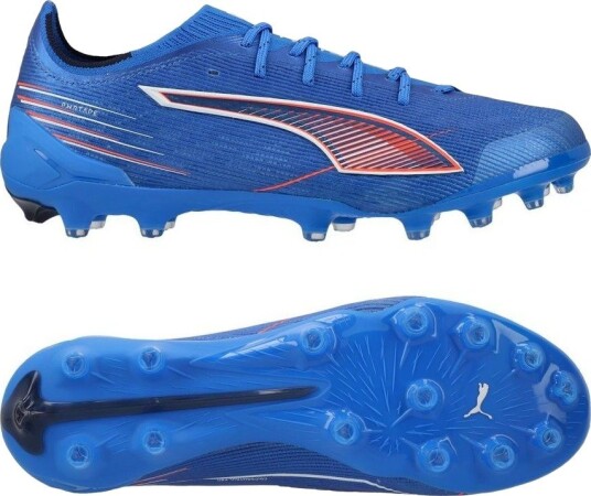 PUMA Ultra 6 Ultimate AG Untamed Ultra Blue/PUMA White/rød Kvinner Kunstgress (AG) størrelse 39