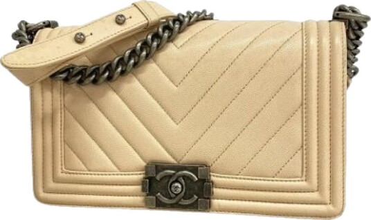 Chanel Vintage Dame Pre owned Beige ONE SIZE,
