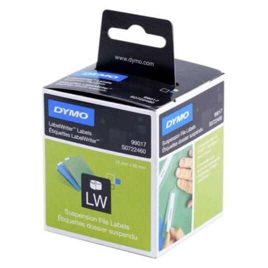 Dymo Label Suspens File 12x50 hvit Dymo Label Suspens File 12x50 hvit