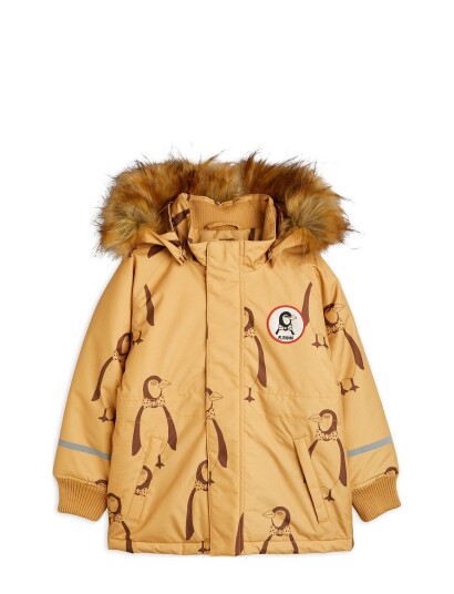 Mini Rodini Penguin K2 Parka Beige 80 86 Mini Rodini Penguin K2 Parka Beige 80 86