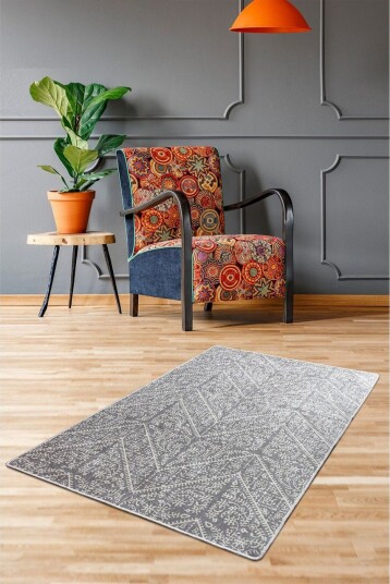 Hall Matte Maggie - Grå (100 x 300) - Grå / Fløyel