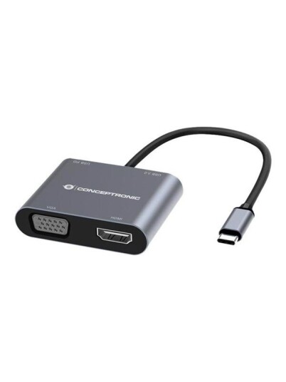 Conceptronics Conceptronic DONN16G - docking station - USB-C 3.2 Gen 1 - VGA HDMI