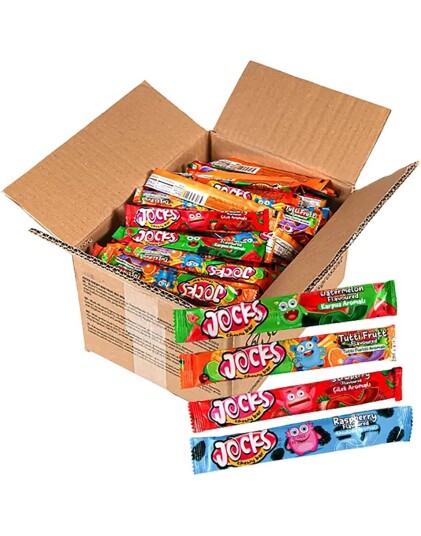 Ert Godis 3 kg Jocks Chewy Bar Fruitmix Karamellstenger med Forskjellige Fruktsmaker Ert Godis 3 kg Jocks Chewy Bar Fruitmix Karamellstenger med Forskjellige Fruktsmaker