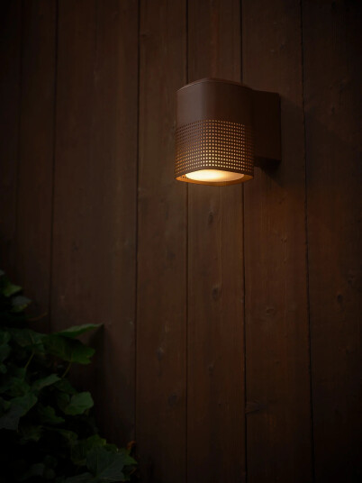 Nordlux Sidara Vegglampe Utendørs E27 IP54 Brun Metall