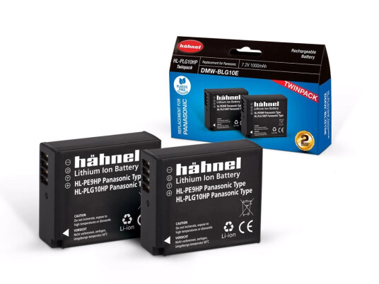 Hähnel batteripakke Panasonic HL-PLG10HP Twin pack. Erstatning DMW-BLG10E Hähnel batteripakke Panasonic HL-PLG10HP Twin pack. Erstatning DMW-BLG10E