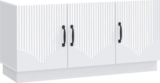 TV skap Hvit 99 x 34,5 x 47 cm Konstruert tre