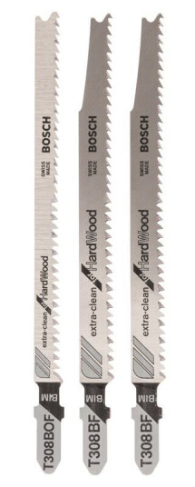 Bosch 3-delers stikksagbladsett T-tange T 308 BF 2x; T 308 BOF