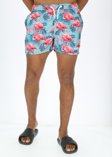 Blount & Pool Beachshorts Turquoise Flamingo 3xl Badebukser