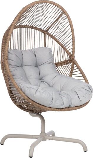 Hvilestol HOME4YOU Dorian swivel 89x95x154 cm lysebrun   Lysebrun