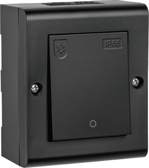 SG Bryter påvegg Sort IP55