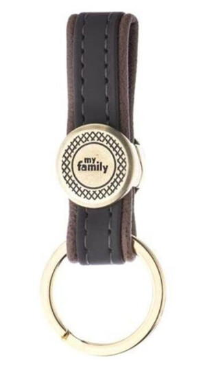 MyFamily Bilbao Keyring Brown