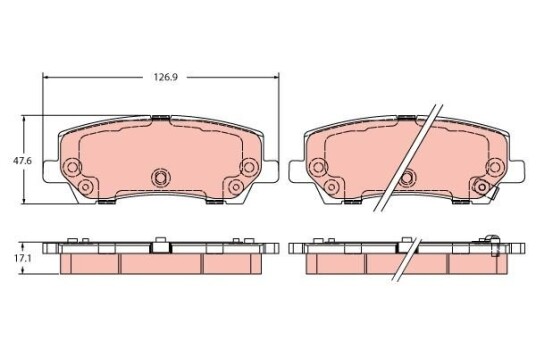 Bremseklosser TRW GDB2388