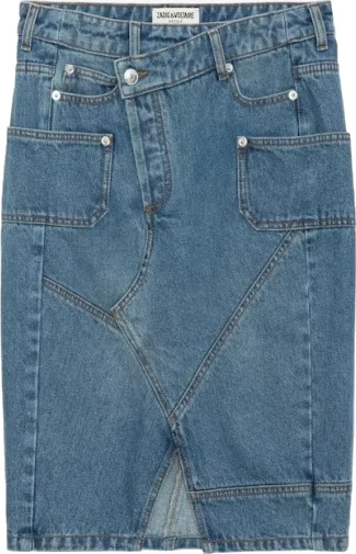 Zadig & Voltaire, Dame, Skjørt, Blå, S,