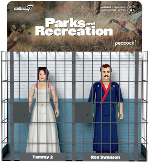 Parks And Recreation ReAction Figures Wave 2 Ron And Tammy 2 Wedding Night 2Pack