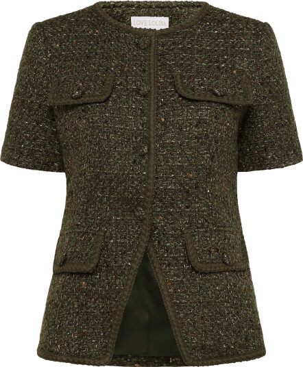 Love Lolina Abbot Top Khaki green S