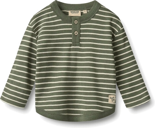 Wheat T Shirt L/S Osvald Green 74