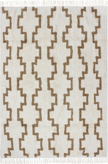 Ryetepper Arlon Natural Cotton Shaggy beige Størrelse: 160 x 230 cm