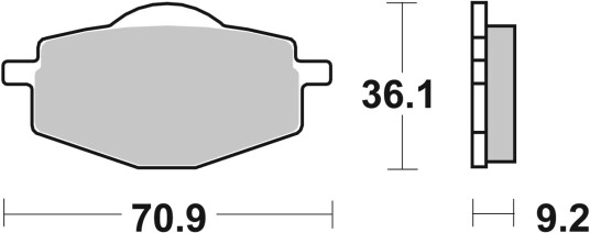 sbs 107HF Bremseklosser