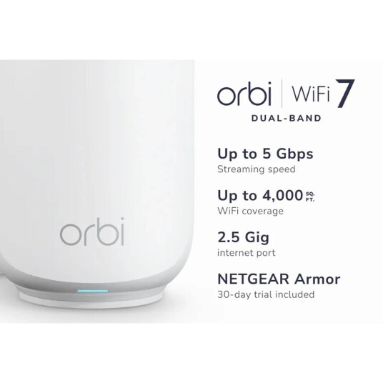 Netgear Orbi 370 Serie Dual-Band WiFi 7 Mesh Router 2-Pack