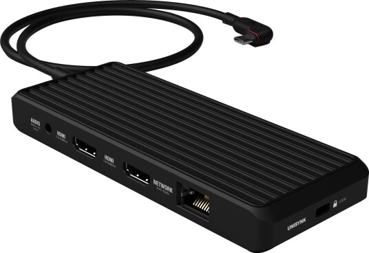Unisynk 10-Port USB-C hub (sort) Unisynk 10-Port USB-C hub (sort)
