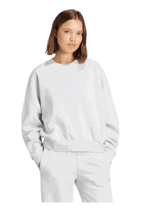 Adidas Essentials Small Logo Feelcozy Sweatshirt genser dame Grey M