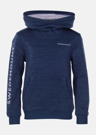 Swedemount Training Logo Hood Jr Navy Melange/Lt. Grey Melange 130 Hoodies