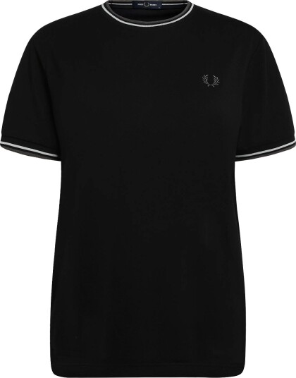 Fred Perry Twin Tipped T Shirt   BLK/ECR/LRLWGREN   L