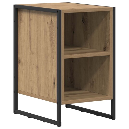 Nattbord 2 pcs Kunstnerisk Eik 39.5 x 30 x 50 cm Konstruert tre
