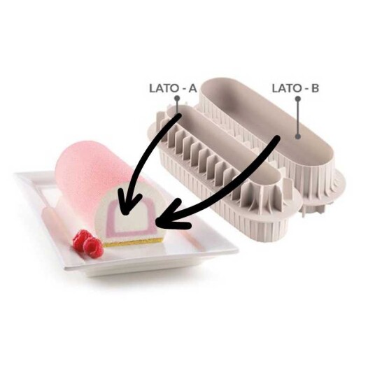 Silikomart Buche bakeform med innsats, 20x3,5 cm & 22x5 cm Silikomart Buche bakeform med innsats, 20x3,5 cm & 22x5 cm