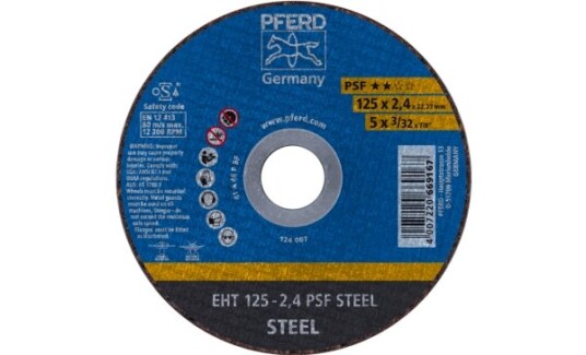 Pferd 61719026, 2,22 Cm, 12,5 Cm, 2,4 Mm, 12200 Rpm, 25 Stykker Pferd 61719026, 2,22 Cm, 12,5 Cm, 2,4 Mm, 12200 Rpm, 25 Stykker