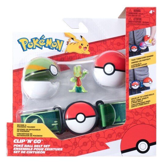 Pokemon Clip N Go Belte Set med Treecko - Grønn Pokemon Clip N Go Belte Set med Treecko - Grønn