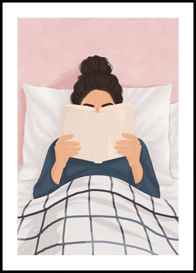 Girl Reading a Book Plakat / 70x100cm Girl Reading a Book Plakat / 70x100cm