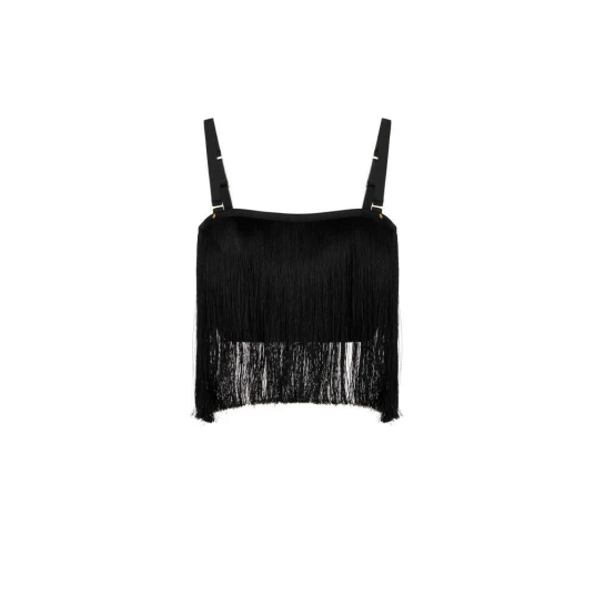 Elisabetta Franchi Dame Topper Svart L, Elisabetta Franchi Dame Topper Svart L,