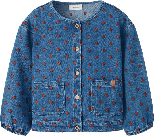 Lil"Atelier Nmfliva Lea Ls Dnm Jacket 2001 Se Lil Blue 122