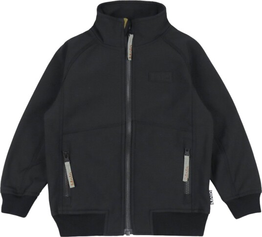 Molo Softshell Jakke m. Fleece Cloudy Svart Molo 10 år (140) Softshell