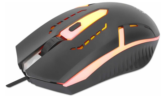 MANHATTAN MH Wired RGB LED Gaming Mouse, Black