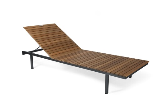 Skargaarden Häringe solseng Teak med sunbrella Rustfrittstål svart