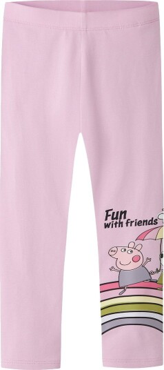 Name It Leggings - NmfOmma - Peppa Gris - Full Blooming Rosa - Name It - 1½ år (86) - Leggings