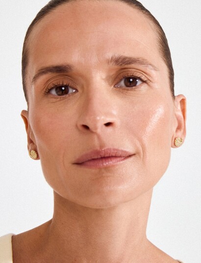 Pilgrim Haze Earrings Gold Plated   Gold   ONE SIZE