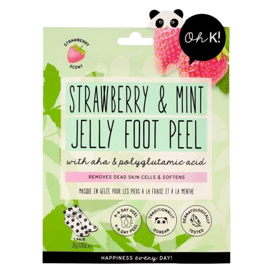 Oh K! Strawberry & Mint Jelly Foot Peel 20g Oh K! Strawberry & Mint Jelly Foot Peel 20g