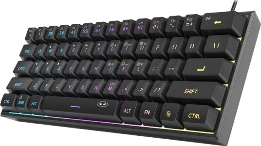 MageGee TS91 Mekanisk Gamingtastatur 60% RGB 61 Taster Svart