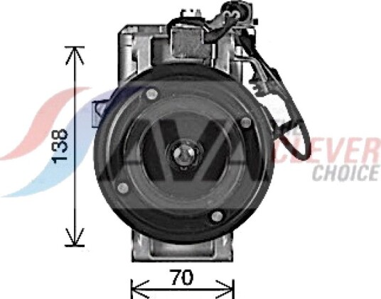 AC-kompressor AVA COOLING SYSTEMS MSAK759