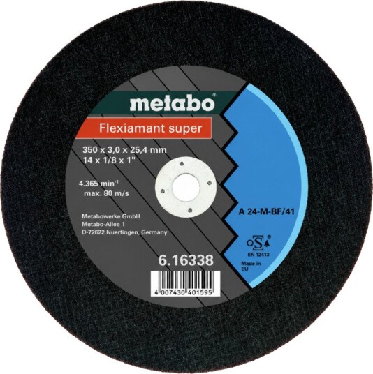Metabo Flexiamant Super 350 x 3,0 x 25,4 mm stål kappeskive