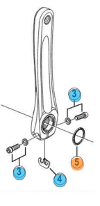 Avstandsstykke Til Shimano Krankarm